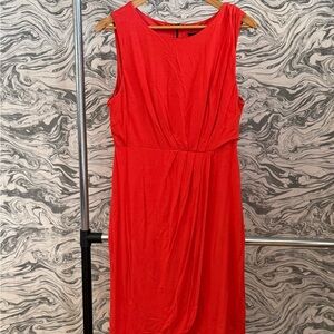 INC International Concepts Vibrant Red Midi Dress